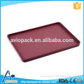 Wholesale dark red ABS plastic serving lunch tray for airplane